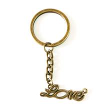Factory Price Love Pendant Keychain Metal Chain Keyring Bronze Man Woman Car Gift Souvenirs Key Chain 2024 - buy cheap