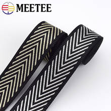 2/5Meters Meetee 38mm Nylon Jacquard Webbing Bag Strap  Ribbon for Garment Shoes Belt Tapes Bias Binding Sewing Accessories 2024 - buy cheap