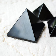 50-880g natural obsidian pyramid pendant meditative energy feng shui pendant 1pc 2024 - buy cheap