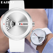 Unisex Watch for Men Women Creative Dial Couple Simple Military Sports Quartz Wrist Watches Wristwatch Black White Sliver Clock 2024 - buy cheap