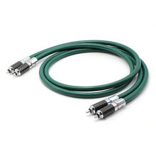 Pair FA-220 phocc único cabo de interconexão de cobre com conector de tomada rca de fibra de carbono 2024 - compre barato