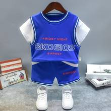 Black /Red /Blue Boys Girls Sports Basketball Clothing Summer Jersey Set Sportswear Suit For 1-5 Years Toddler Kids Boys Baby 2024 - buy cheap