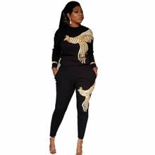 2 Piece Set Africa Clothes African Dashiki New Dashiki Fashion Suit (Top And Trousers) Super Elastic Party Plus Size For Lady 2024 - buy cheap