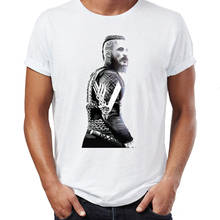T-shirt dos homens novos do Ragnar Lothbrok Vikings Warrior King Foda Incrível Tshirt Unisex Tees Tops Harajuku Streetwear 2024 - compre barato
