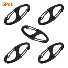 5Pcs Locking Carabiner Keychain 8 Ring Quick Release Clip Buckle Protable Quickdraws Hiking Climbing Camping Tool Gear 2024 - buy cheap