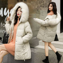 2021 Winter Jacket Women Plus Size Womens Parkas Thicken Outerwear Solid Hooded Coats Female Slim Cotton Padded Long Tops 2024 - buy cheap