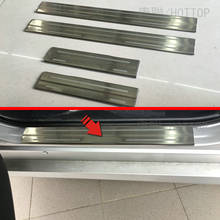 Hottop 4Pcs For Toyota Prius 2016 2017 Stainless Steel Door Sills Threshold Pad Tread Plate Welcome Pedal Protector Trim 2024 - buy cheap