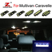 Bombillas LED blanca para coche + kit de luz de entrada, iluminación de cúpula interior, para VW Multivan, Caravelle MK5, MK6, T5, T6, (03-18) 2024 - compra barato