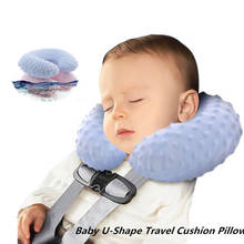 Baby Protable Soft U-Shape Travel Cushion Pillow for Car Airplane Hooded Pillow Cushion Compact Soft Neck Rest 2024 - buy cheap