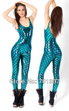 Sexy Lingerie  Blue Punk Overall Catsuit Dance Club Wear Fancy Dress Dance Wear B7124 2024 - buy cheap