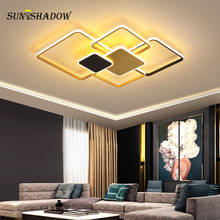 Modern LED Ceiling Light 30W 60W 80W Black&Gold frame Lighting fixtures For Living room Bedroom Dining room Kitchen Lamp 2024 - buy cheap