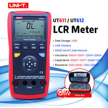 UNI-T UT611 UT612 Digital LCR Meter Inductance Capacitance Resistance meter Auto range LCD backlight display Data hold EVA case 2024 - buy cheap