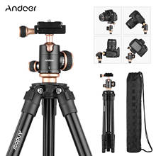 Andoer Camera Tripod Complete Tripods with Ballhead Bubble Level Travel Tripod for DSLR Digital Cameras Camcorder Mini Projector 2024 - buy cheap