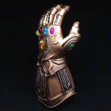 Figura de acción de los vengadores de Marvel: Infinity War 1:1, guante de Thanos de látex suave usable, accesorios de Cosplay, modelo de juguetes de 34,5 cm 2024 - compra barato