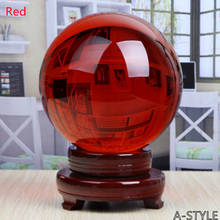 Bola de cristal k9 transparente colorida, bola de cristal de suporte de bola de fotografia ornamentos para decoração de casa bola de lustre, bola de lentes 2024 - compre barato