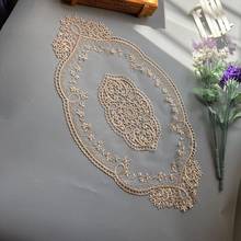 2 pcs Embroidered Flower Mesh Lace Ribbon Applique Trims for Covers Curtain Home Textiles Sewing Strip Ribbon Lace Fabric 52cm 2024 - buy cheap