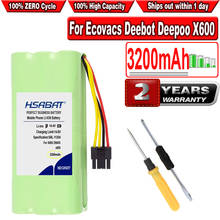 HSABAT 3200mAh Ni-MH Battery for Ecovacs Deebot Deepoo X600 ZN605 ZN606 ZN609 Midea Redmond Vacuum Cleaner 2024 - buy cheap