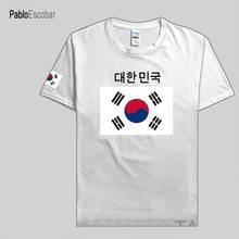 Republic of Korea South t shirt man KOR jerseys t-shirts nation team tshirt 100% cotton meeting tops fans tees Korean flag 2024 - buy cheap