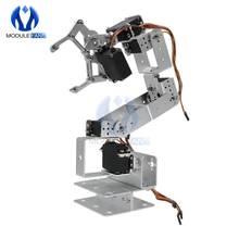 Silver/Black Manipulator ROT3U 6DOF Aluminium Robot Arm Mechanical Robotic Clamp Claw for Arduino 2024 - buy cheap