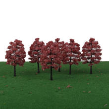 20PCS Red Model Tree Train Street Park Scenery Accessories HO TT 1:100 Scale 2024 - buy cheap