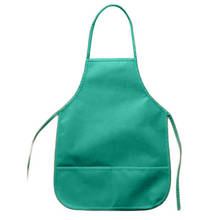Delantal con bolsillos de tela no tejida para niños, paño de cocina colorido para pintar y limpiar, 1 unidad 2024 - compra barato