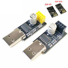 Módulo de placa de desarrollo Wifi inalámbrico, adaptador programador ESP01 UART ESP-01 ESP01S ESP8266 CH340G USB a ESP8266 Serial 2024 - compra barato