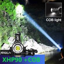 600000LM Most Powerful Led Headlamp 18650 XHP90 Rechargeable LED Headlight USB Zoom Head Flashlight Fishing Head Torch Head Lamp 2024 - buy cheap