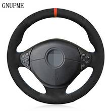 Hand-stitched Black Suede Red Marker Car Steering Wheel Cover For BMW M Sport E36 1996-2000 E39 1995-2001 M5 1998-2000 E38 2024 - buy cheap