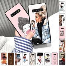 OK but First Coffee Girl Boss Phone Cover For samsung galaxy s10 s20fe s30 s20ultra s21plus note8 9 note10plus note20ultra Case 2024 - buy cheap