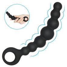 Silicone Big Anal Beads Butt Plug Manual Anal Plug Toy Anal Stimulator Ball Bead Male Prostate Massager Anal Sex Toys For Couple 2024 - buy cheap