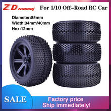 4 шт. zd Racing 85 мм обод для ступицы колеса и резиновые шины для 1/10 внедорожные RC автомобильные шины для багги Запчасти Аксессуары компонент 2024 - купить недорого