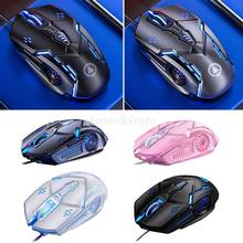 Wired Gaming Mouse 6Button Mechanical Cool Light USB Computer Mouse Gamer Mice 3200dpi for PC Laptop Office Game 2024 - buy cheap