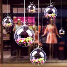 Bolas decorativas de plástico transparente para decoración de Navidad, caja de regalo ornamental para Año Nuevo, 10 Uds. 2024 - compra barato