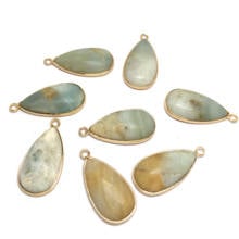 Natural Stone Water Drop Shape Pendants for Jewelry Making Supplies Diy Necklace Accessories Reiki Healing Jewellery Gift 2024 - buy cheap