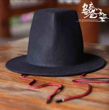 Hanfu Hat For Men Chinese Ancient Black Square Top Hat Headdress Male Cosplay Hanfu Formal Hat For Men Women 2024 - buy cheap