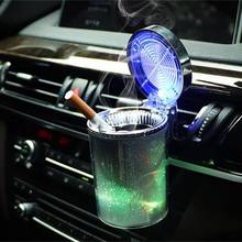 Universal Car Colorful Ashtray Portable LED Light Car Ashtray Cigarette Holder Car Styling Mini Cup Holder Car Accessories 2024 - buy cheap