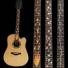 10 Styles Cross Inlay Decals Fretboard Sticker For Electric Acoustic Guitar Bass Ultra Thin Sticker Ukulele Guitarra Accessories 2024 - buy cheap