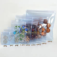 Free Shipping 50pcs/lot Thicken PVC Jewelry Bags Ziplock Bag Gift Packaging Pouch for Earring Ring Pendant Bracelet Necklace 2024 - buy cheap