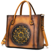 Women's Handbag Genuine Leather Ladies Bag New One Shoulder Messenger Multi-function Bags 2024 - buy cheap