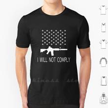 Camiseta de algodón de talla grande, no cumples con Ar-15, 6Xl 2024 - compra barato