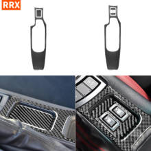 For Toyota 86 Subaru BRZ 2017-2019 Black Carbon Fiber Sticker Armrest Panel Seat Heating Button Frame Interior Car Accessories 2024 - buy cheap