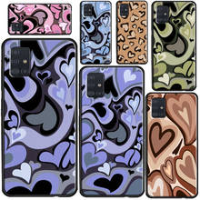 Purple Heart Swirl Aesthetic For Samsung Galaxy A12 A22 A32 A42 A52 A72 A31 A41 A51 A71 A50 A70 A20e A21S A52S Phone Cover 2024 - buy cheap