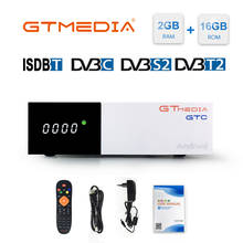 GTMEDIA GTC DVB T2 S2 C ISDB-T декодер ТВ DVB-T2 DVBT2 тюнер android ТВ BOX Поддержка Клайн M3u Смарт ТВ Декодер каналов кабельного телевидения 2024 - купить недорого