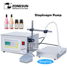 ZONESUN ZS-DP641W Liquid Wine Filling Weighting Machine 6L/Min Beverage Perfume Juice Oil Diaphragm Pump Water Bottle Filler 2024 - buy cheap