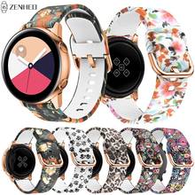 Ремешок силиконовый для наручных часов, сменный классический браслет для Samsung Galaxy Watch Active/Galaxy Watch 42 мм/Gear S2, 20 мм 2024 - купить недорого