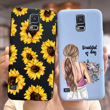 For Samsung Galaxy S5 Case G900F Cute Sunflower Soft TPU Back Cover For 5.1'' Samsung S5 S 5 GalaxyS5 Phone Cases Fundas Housing 2024 - buy cheap