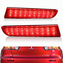 Reflector LED de parachoques trasero para Mitsubishi Lancer, lámpara de luz de freno EVO Evolution Outlander Sport, color rojo, para 2008-2014 2024 - compra barato