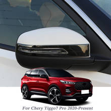 Espejo retrovisor de lentejuelas para coche Chery Tiggo 7 Pro, decoración de marco de tira, accesorios para coche, 2 piezas, 2020-presente 2024 - compra barato