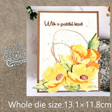 Xldesign molde de corte de metal, estêncil para decoração de folhas e flores, álbum de recortes, cartão de papel e artesanato 2024 - compre barato
