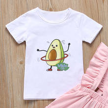 Bonito design coreano crianças tshirt vogue meninos topos de manga curta meninas t camisas bonito abacate casual abacaxi estético engraçado impressão 2024 - compre barato